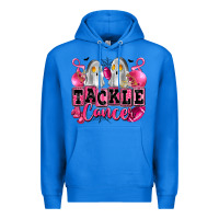 True Royal tackle cancer with ghosts playing football Premium Hoodie - LillyAllenDesigns