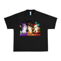 Black happy hallothanksmas unicorn Urban Heavy Tee - CowGirlArtShop