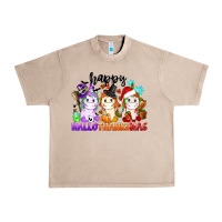 French Oak happy hallothanksmas unicorn Urban Heavy Tee - CowGirlArtShop