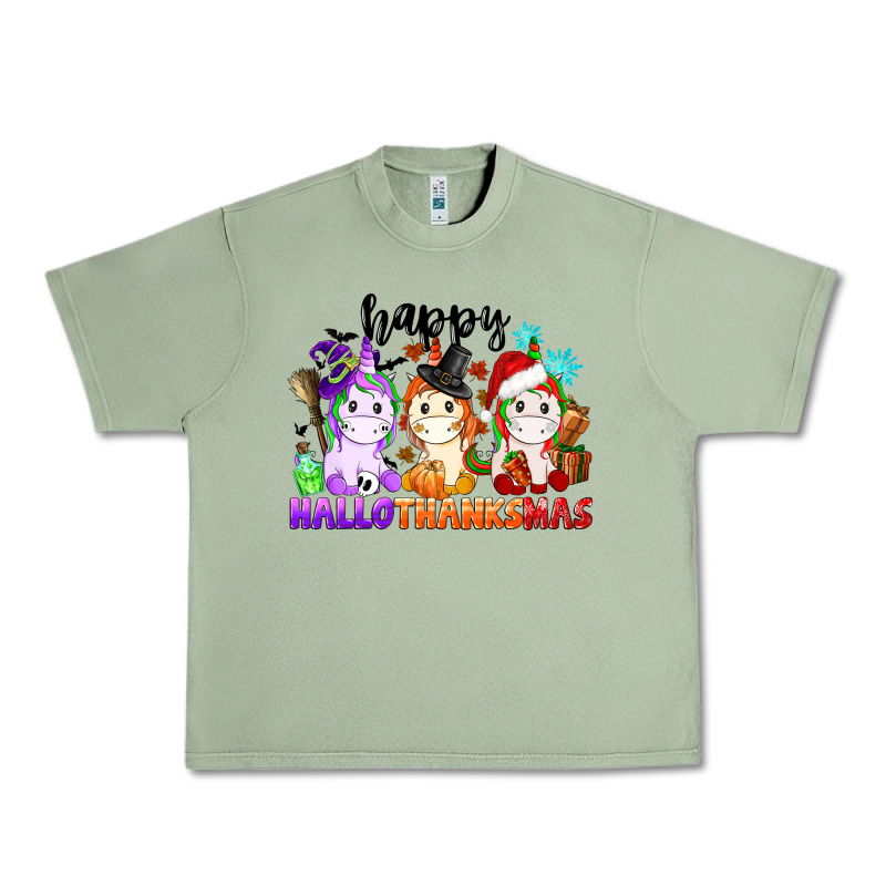 Happy Hallothanksmas Unicorn Urban Heavy Tee by CowGirlArtShop | Teevron