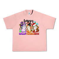 Salmon happy hallothanksmas unicorn Urban Heavy Tee - CowGirlArtShop