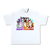 White happy hallothanksmas unicorn Urban Heavy Tee - CowGirlArtShop