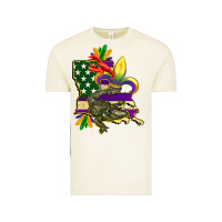 Vintage Arctic louisiana map american flag mardi gras Vintage Tee - CowGirlArtShop