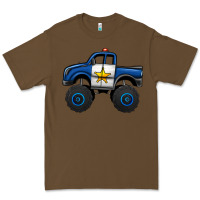 Cacao police car monster truck Premium Tee - Jasminsmagicworld