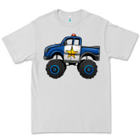 Dove Grey police car monster truck Premium Tee - Jasminsmagicworld