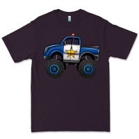 Plum police car monster truck Premium Tee - Jasminsmagicworld