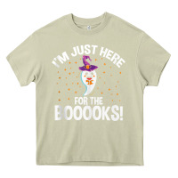 Mossy teacher halloween bookworm just here for the boooks ghost tank top Heavy Core Tee - trangStudio
