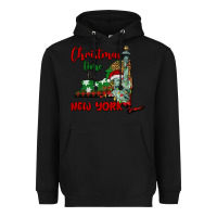 Black christmas time in new york Heavyweight Hoodie - BarkalooDesign