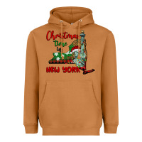 Meerkat christmas time in new york Heavyweight Hoodie - BarkalooDesign