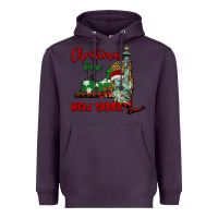 Plum christmas time in new york Heavyweight Hoodie - BarkalooDesign