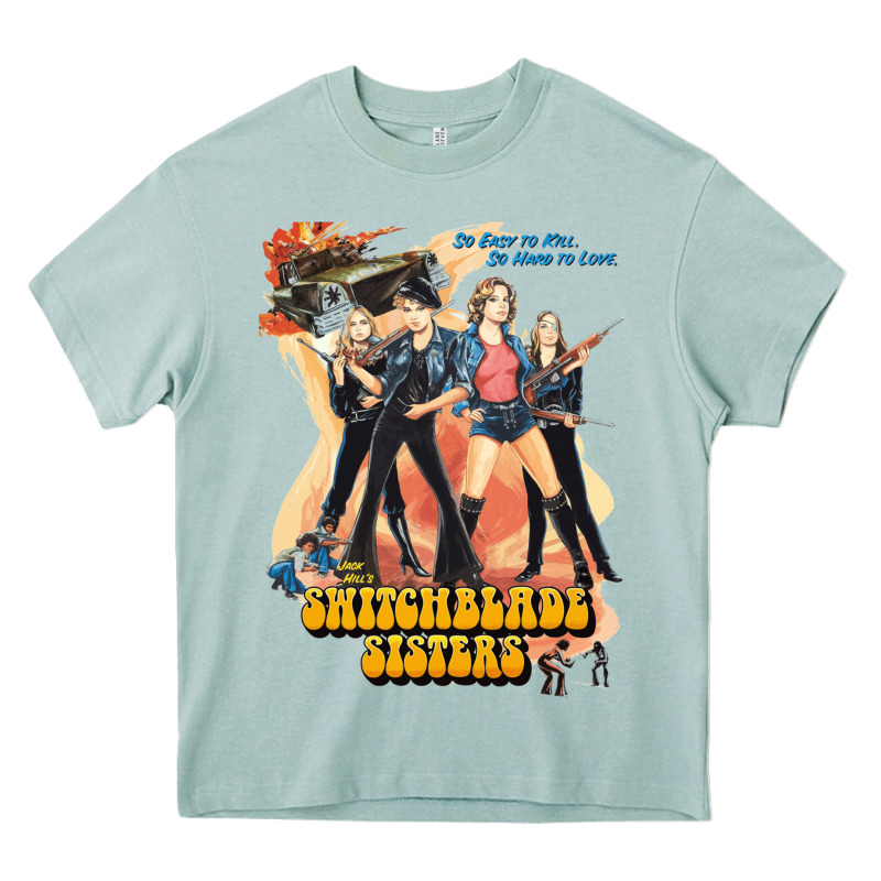 Switchblade Sisters Gift Heavy Core Tee by trangStudio | Teevron
