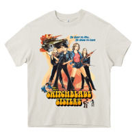 Cream Switchblade Sisters GIFT Heavy Core Tee - trangStudio