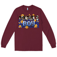Burgundy mama's boy olivia Long Sleeve Tee - OliviaCreatesArt