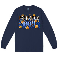 Navy mama's boy olivia Long Sleeve Tee - OliviaCreatesArt