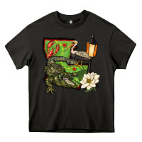 Asphalt louisiana state Heavy Core Tee - BarkalooDesign