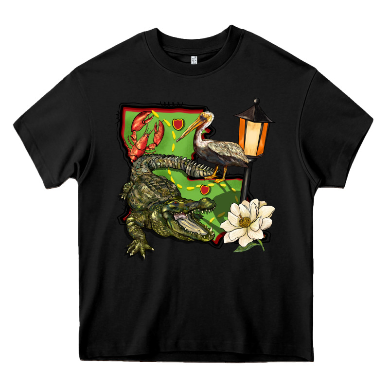 Louisiana State Heavy Core Tee by BarkalooDesign | Teevron