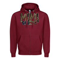 Burgundy mimi of both Zipper Hoodie - RacoonDesign