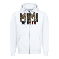 White mimi of both Zipper Hoodie - RacoonDesign