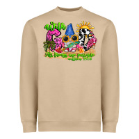 Mushroom with god all things are possible summer Heavyweight Sweatshirt - CowhideDigitalArt
