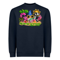 Navy with god all things are possible summer Heavyweight Sweatshirt - CowhideDigitalArt