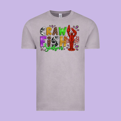 Crawfish Season Mardi Gras Carnival Vintage Tee Designed By Jasminsmagicworld