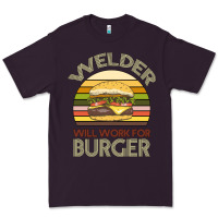 Plum Welder Wıll Work For Burger Premium Tee - Bettercallsaul