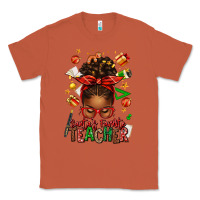 Copper santa's favorite teacher afro messy bun Classic Tee - texasbilliewilder