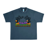 Midnight Navy days till halloween Urban Heavy Tee - CowGirlArtShop