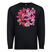 Black breast cancer sunflower Premium Sweatshirt - BarkalooDesign