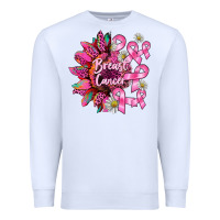 White breast cancer sunflower Premium Sweatshirt - BarkalooDesign