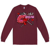 Burgundy lips like sugar olivia Long Sleeve Tee - OliviaCreatesArt