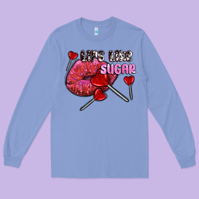 Lips Like Sugar Olivia Long Sleeve Tee Designed By Oliviacreatesart