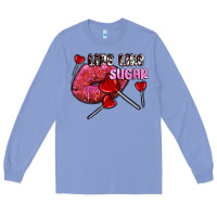 Colony Blue lips like sugar olivia Long Sleeve Tee - OliviaCreatesArt