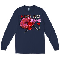 Navy lips like sugar olivia Long Sleeve Tee - OliviaCreatesArt