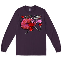 Plum lips like sugar olivia Long Sleeve Tee - OliviaCreatesArt