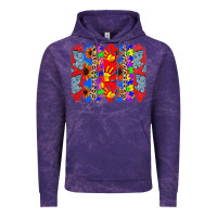 Cloud Purple Autism brushstrokes Vintage Hoodie - CowGirlArtShop