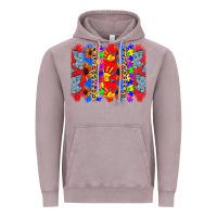 Vintage Zinc Autism brushstrokes Vintage Hoodie - CowGirlArtShop