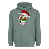 Sage sugar skull  christmas Heavyweight Hoodie - BarkalooDesign