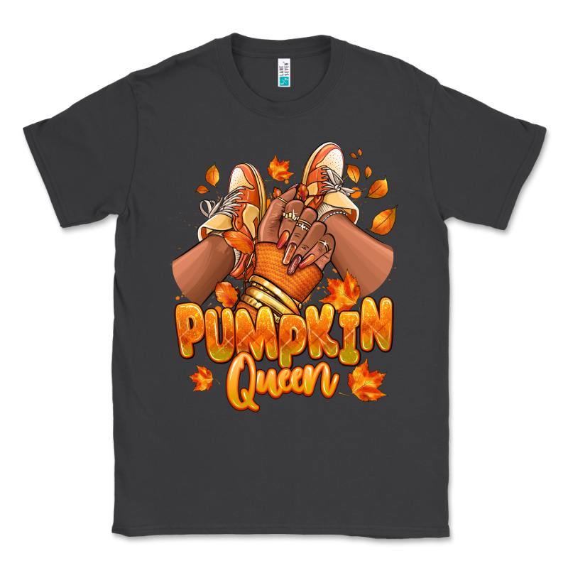 Pumpkin Queen Fall Black Girl Sneakers Classic Tee by RanaPortraitStore | Teevron