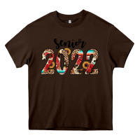 Chocolate Brown senior 2022 western Heavy Core Tee - JahusDesignShop
