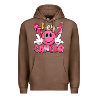 Chestnut hey cancer with middle fingers Premium Hoodie - LillyAllenDesigns