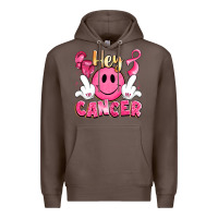 Coffee hey cancer with middle fingers Premium Hoodie - LillyAllenDesigns