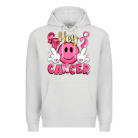 Dove Grey hey cancer with middle fingers Premium Hoodie - LillyAllenDesigns
