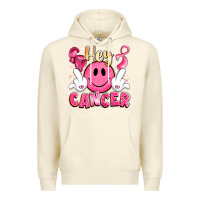 Sandshell hey cancer with middle fingers Premium Hoodie - LillyAllenDesigns
