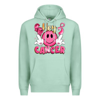 Seafoam hey cancer with middle fingers Premium Hoodie - LillyAllenDesigns