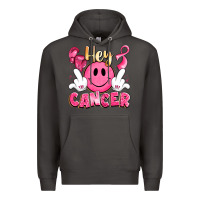 Hey Cancer With Middle Fingers Premium Hoodie | Teevron