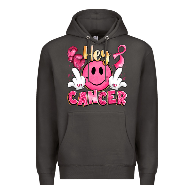 Hey Cancer With Middle Fingers Premium Hoodie by LillyAllenDesigns | Teevron