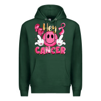 Sports Green hey cancer with middle fingers Premium Hoodie - LillyAllenDesigns