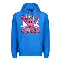 True Royal hey cancer with middle fingers Premium Hoodie - LillyAllenDesigns