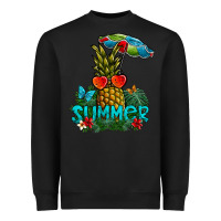 Black Summer Heavyweight Sweatshirt - CowhideDigitalArt